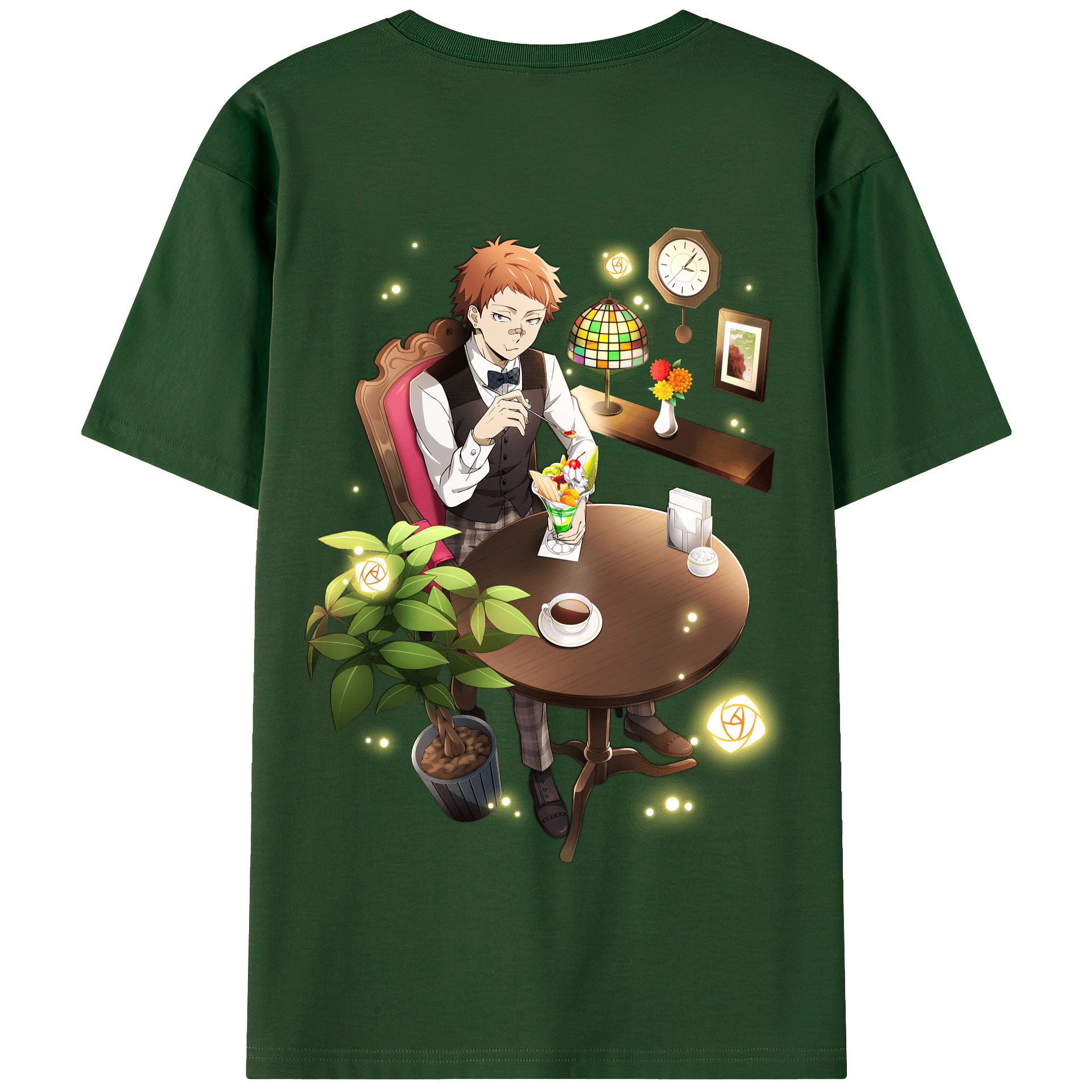 （画像用） 文豪ストレイドッグス Bungo Stray Dogs 綿100％半袖Tシャツ（背面プリント）